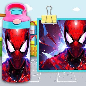 Spiderman themed kids tumbler 12oz